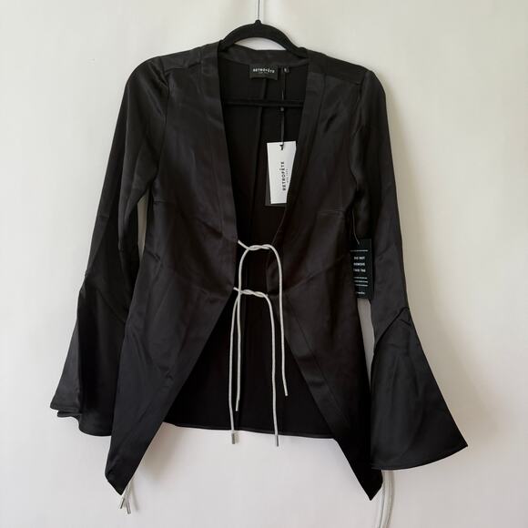 Retrofête Womens Svea Blouse Blazer Black Size S NWT - Picture 4 of 9